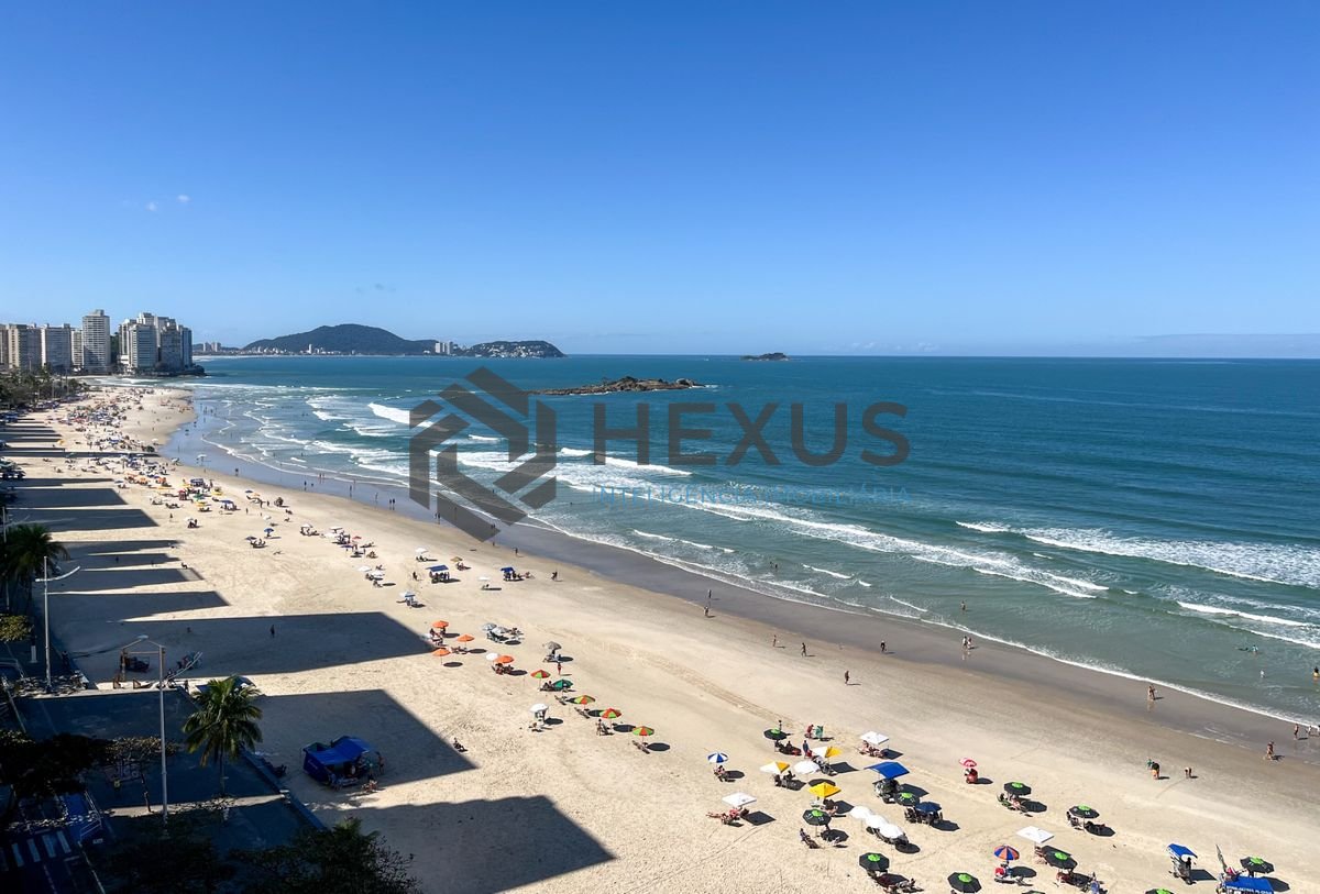 Foto 18 de Apartamento frente mar com varanda vista mar e lazer nas Pitangueiras, Guarujá