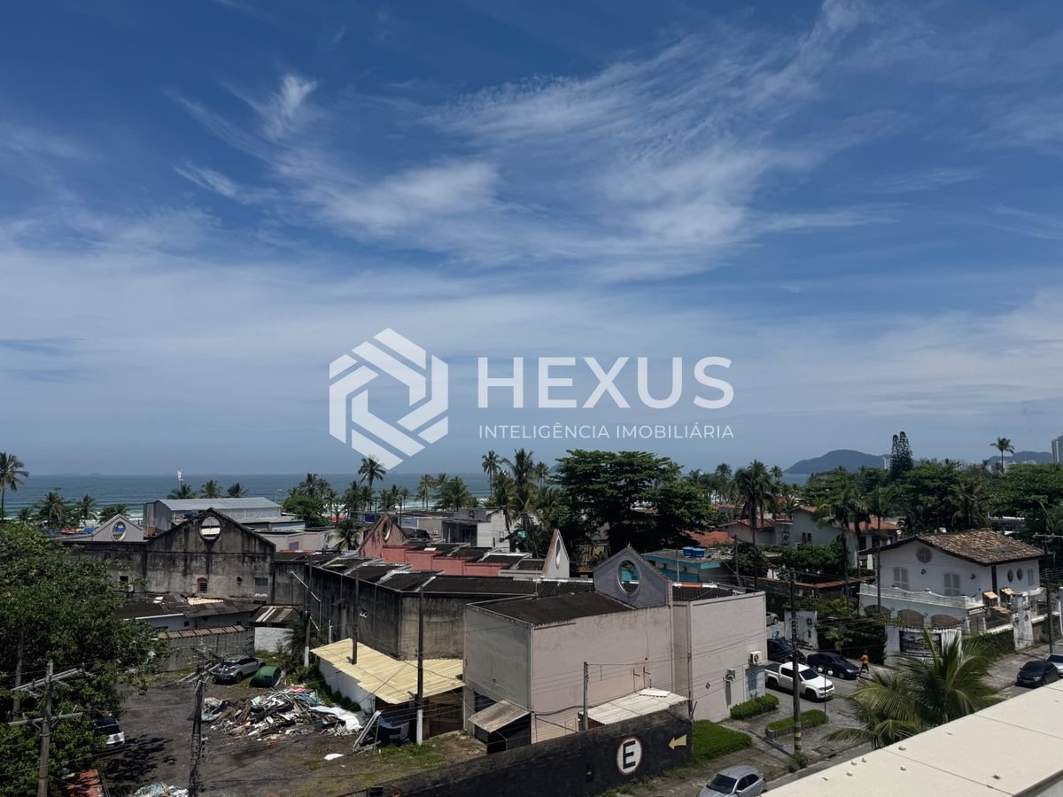 Cobertura reformada com varanda gourmet vista mar e lazer na Enseada, Guarujá
