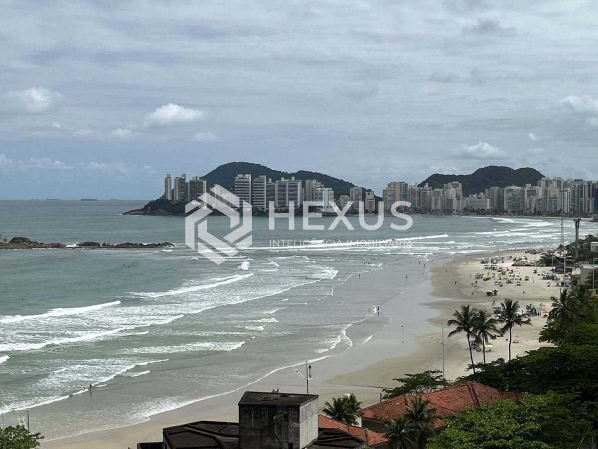 Apartamento frente mar com varanda vista mar e lazer nas Pitangueiras, Guarujá