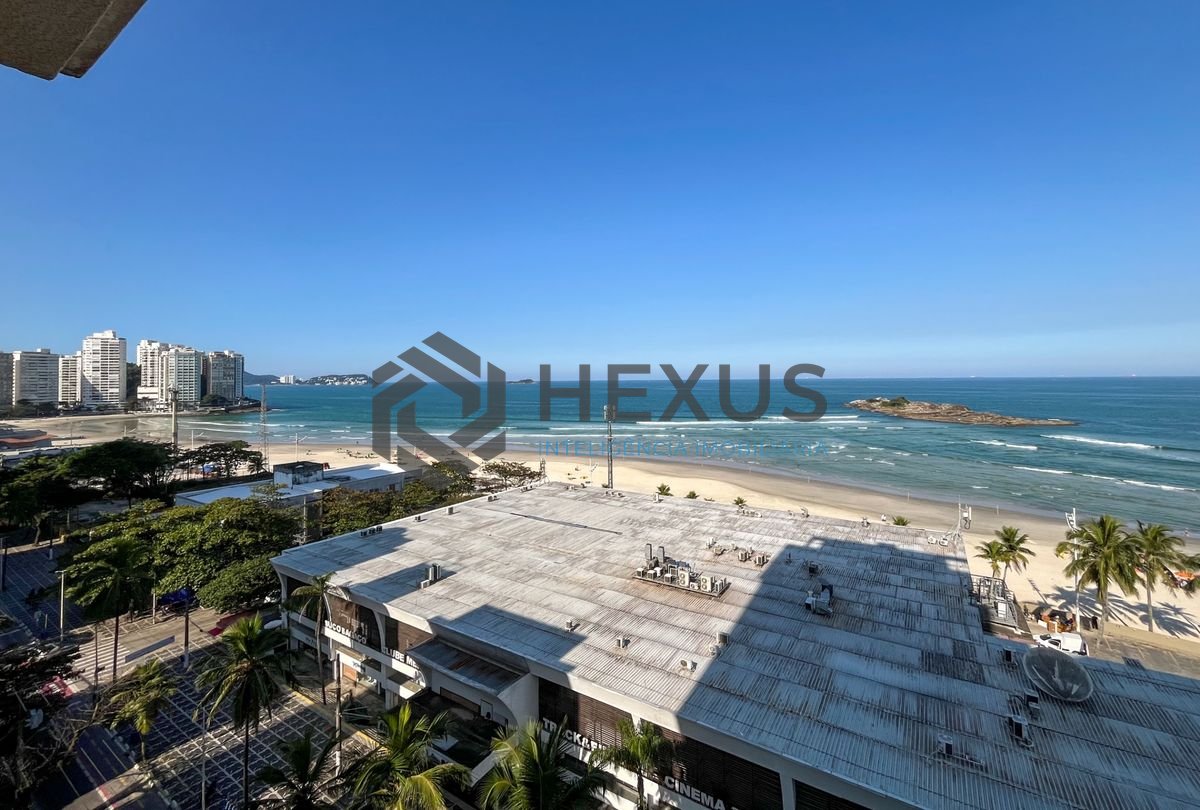 Foto 15 de Apartamento reformado frente mar com varanda gourmet vista mar e lazer nas Pitangueiras, Guarujá