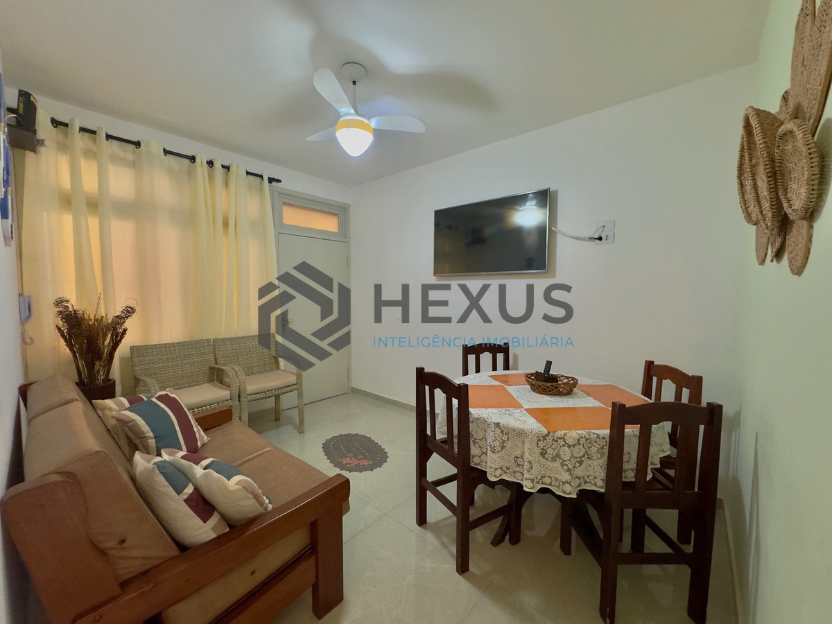 Apartamento reformado Praia das Pitangueiras à venda, Guarujá-SP.