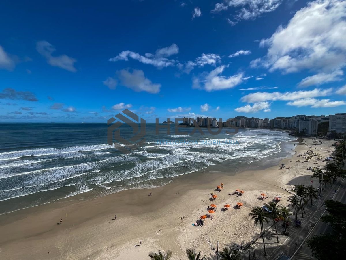 Foto 13 de Apartamento frente mar com varanda vista mar nas Pitangueiras, Guarujá