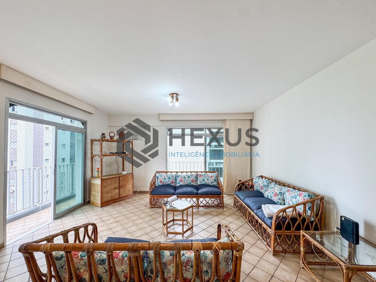 Foto 4 de Apartamento com varanda vista mar e lazer a 1 quadra da praia nas Pitangueiras, Guarujá