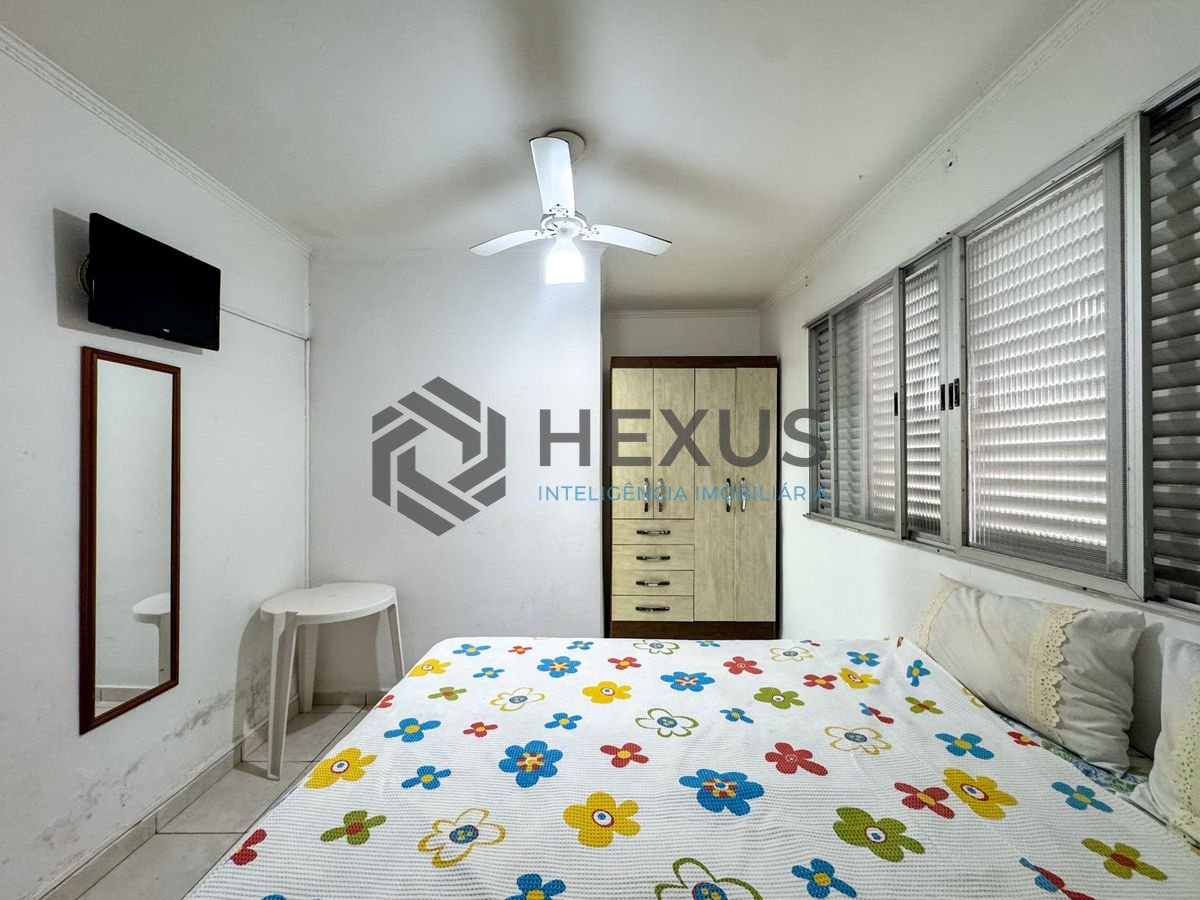 Foto 6 de Apartamento a 160m da praia na região da Vila Alzira no Jardim Astúrias, Guarujá