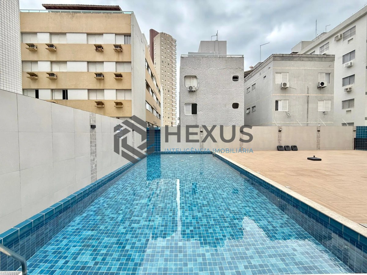 Foto 17 de Apartamento com varanda e lazer a 400m da praia na Enseada, Guarujá