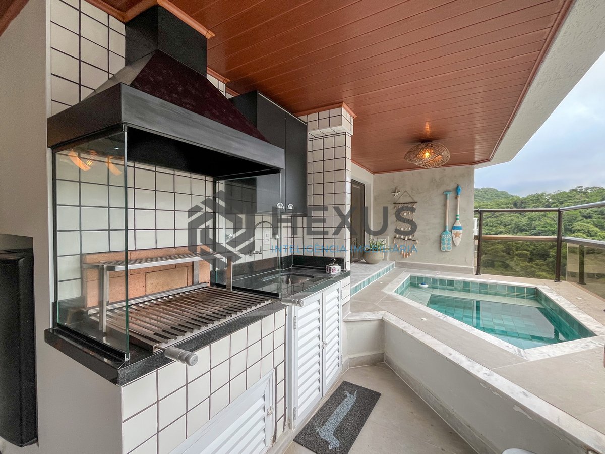 Foto 12 de Apartamento com varanda gourmet e lazer a 2 quadras da praia nas Pitangueiras, Guarujá