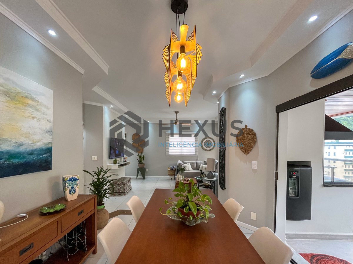 Foto 8 de Apartamento com varanda gourmet e lazer a 2 quadras da praia nas Pitangueiras, Guarujá