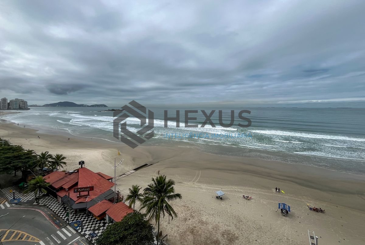 Foto 10 de Apartamento frente mar com varanda vista mar nas Pitangueiras, Guarujá