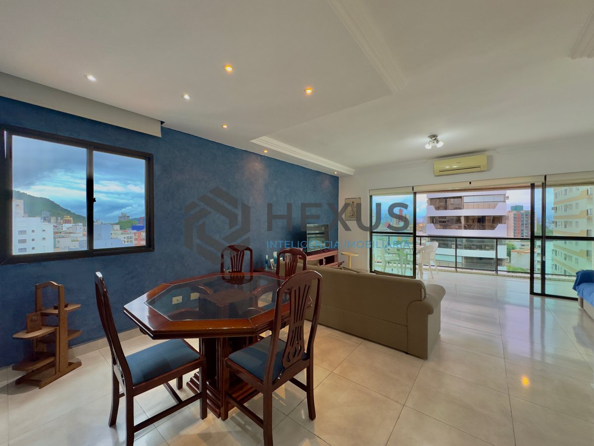 Foto 4 de Apartamento com varanda e lazer no Jardim Astúrias, Guarujá
