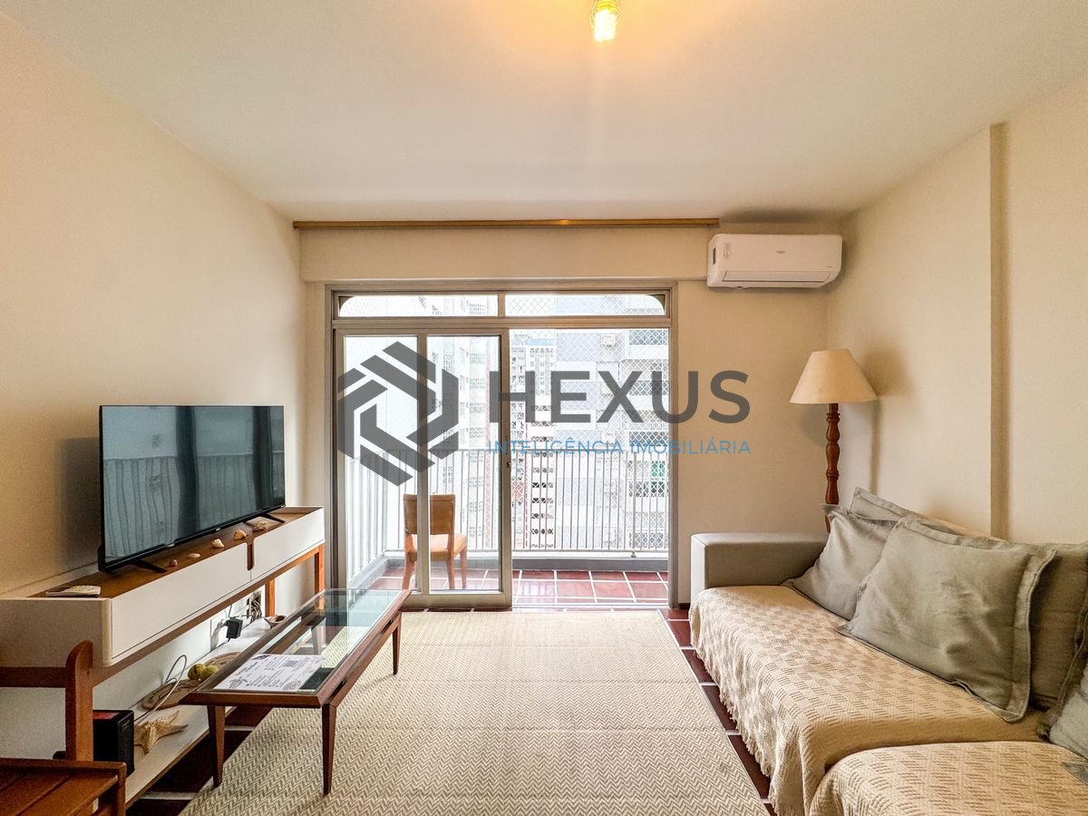 Foto 5 de Apartamento com varanda vista mar e lazer a 1 quadra da praia nas Pitangueiras, Guarujá