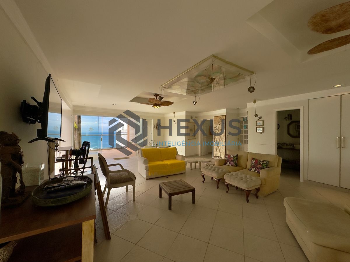 Foto 11 de Apartamento com varanda gourmet vista mar e lazer na beira mar da praia nas Pitangueiras, Guarujá
