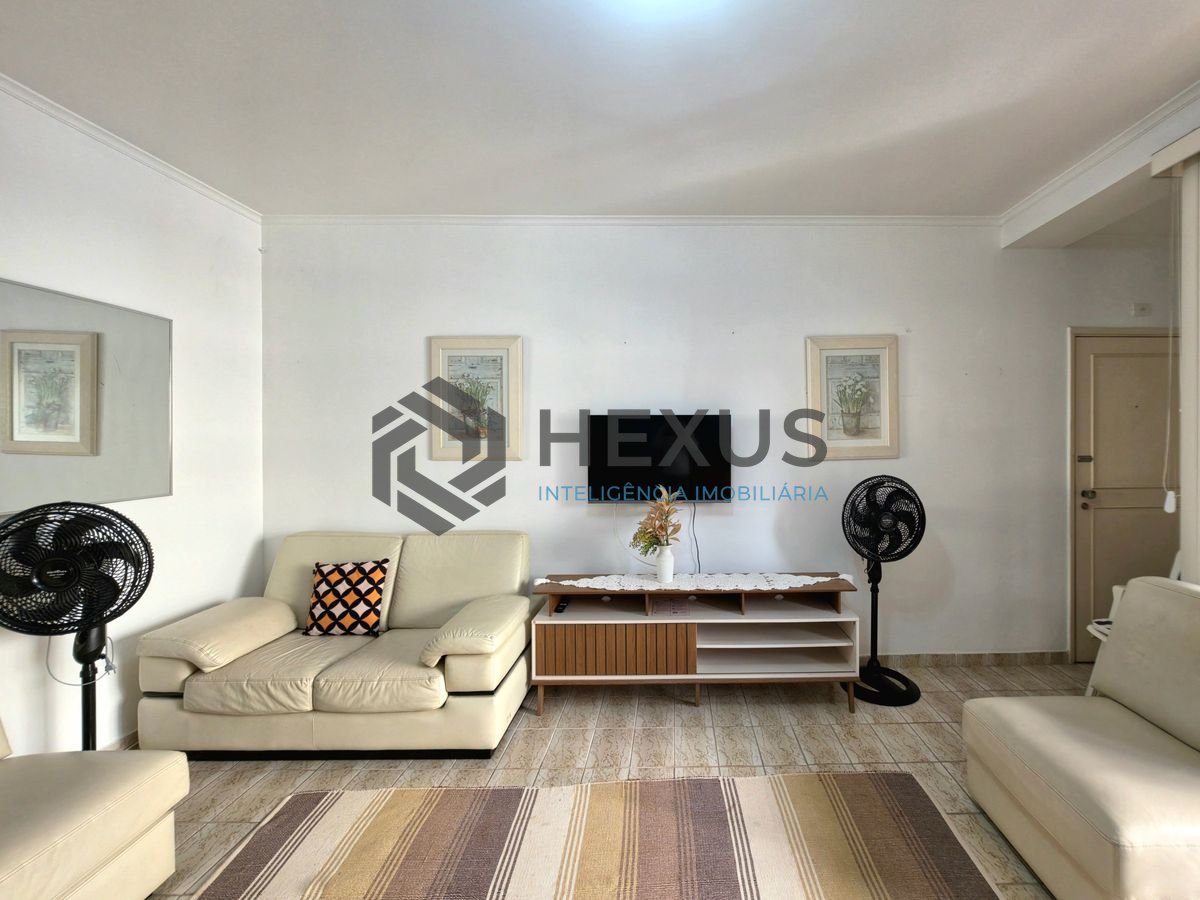 Foto 4 de Apartamento com varanda a 1 quadra da praia na região da Barra Funda nas Pitangueiras, Guarujá