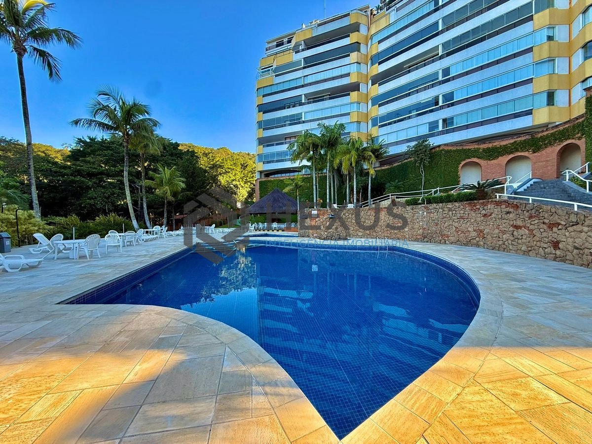 Apartamento com varanda vista mar e lazer na beira mar no Morro Sorocotuba na Enseada, Guarujá