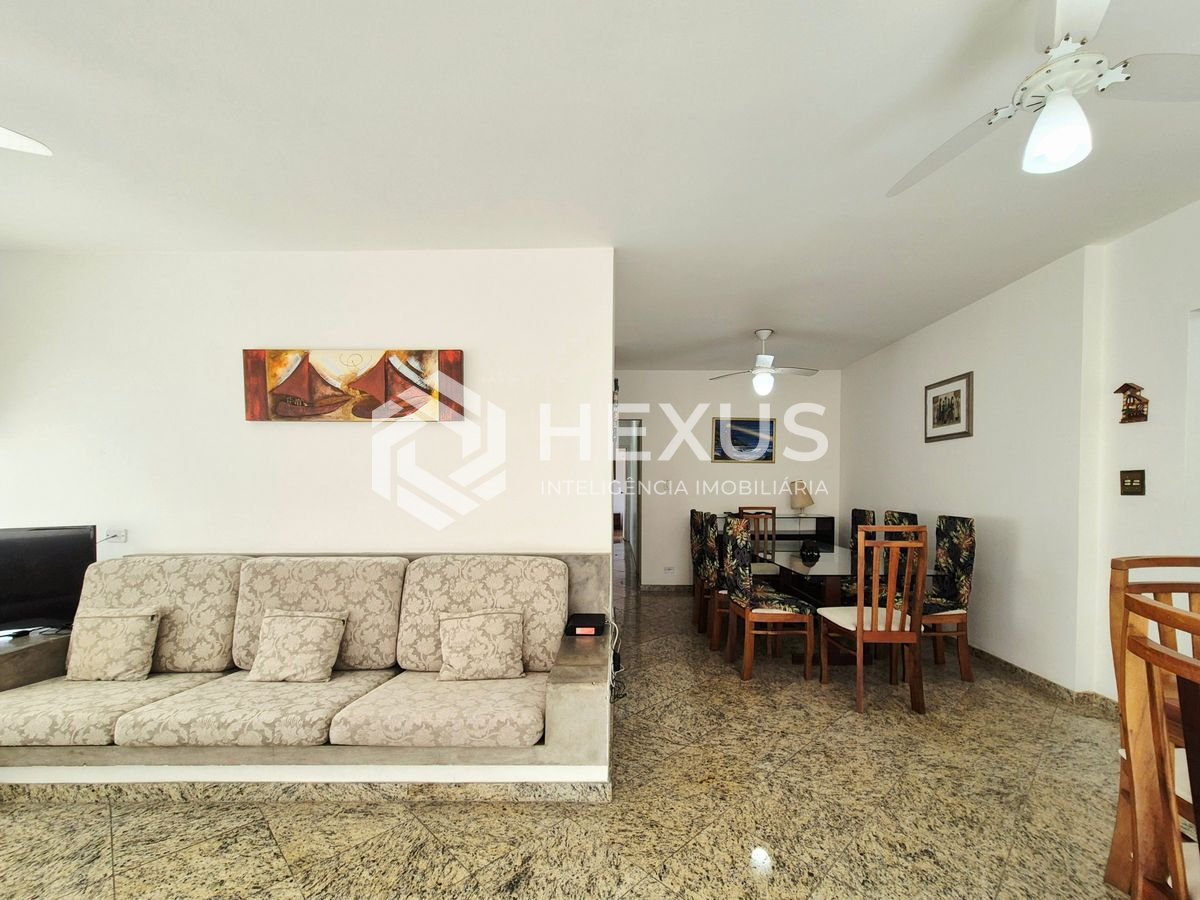 Foto 5 de Apartamento com varanda vista mar a 1 quadra da praia nas Pitangueiras, Guarujá